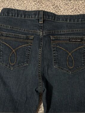 Calvin Klein Dark Indigo Boot-Cut Jeans